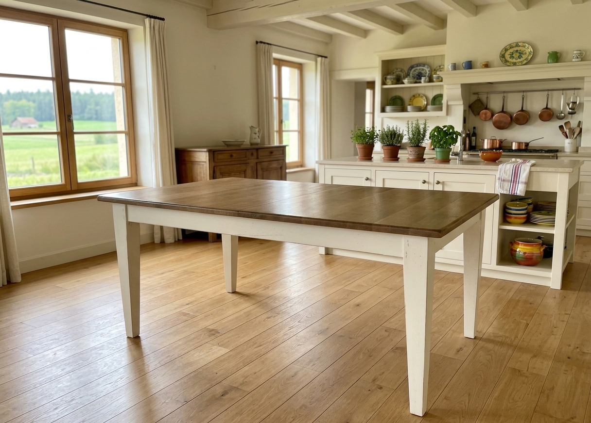 Table fixe CAMPAGNE - bois de chêne massif